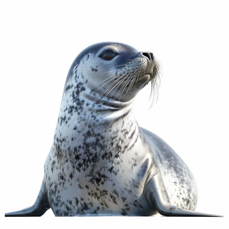 Seal on a white background. Isolated. 3D illustrationの写真素材