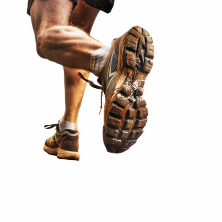 Running shoes isolated on white background with clipping path. Sport and healthy lifestyle concept.