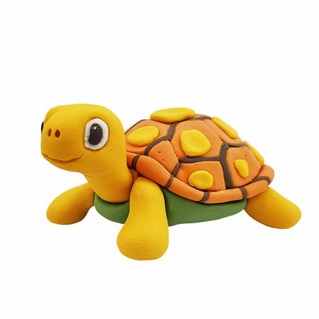 turtle isolated on a white background. 3d rendering - illustration