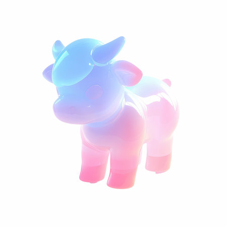 3d rendering of a unicorn on a white background. Isolateの写真素材