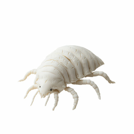 Cockroach isolated on white background. Clipping path included.の写真素材