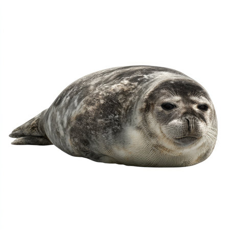 This high-quality cutout features an isolated Weddell Seal, perfect for wildlife and nature-related projects. Ideal for graphic design and educational use.の写真素材