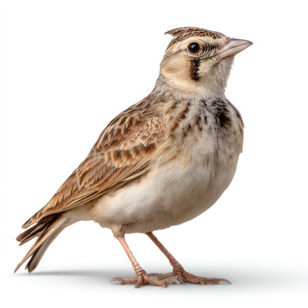 This image features an isolated lark cutout, showcasing detailed plumage and vibrant colors. Ideal for nature enthusiasts.の写真素材