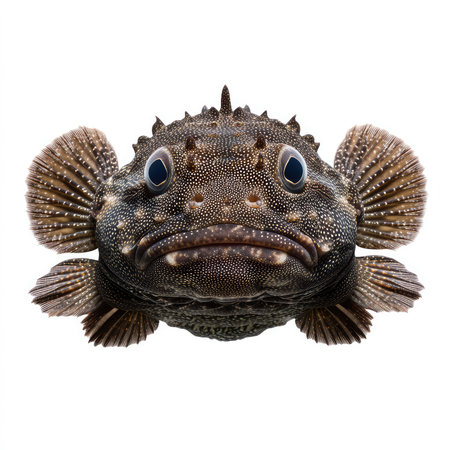 Stunning isolated illustration of a fish, showcasing unique features and textures, perfect for educational, artistic, or scientific purposes.の写真素材