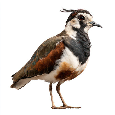 This high-quality isolated cutout features a vibrant Lapwing bird in stunning detail against a clean...