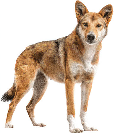 This isolated dingo dog image offers a high-quality cutout suitable for various creative projects,...