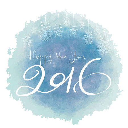 Light blue chinese new year 2016 cardのイラスト素材