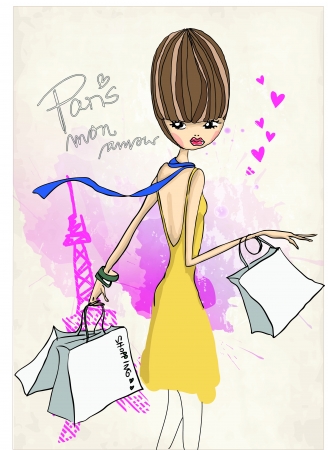 shoppinggirl5のイラスト素材