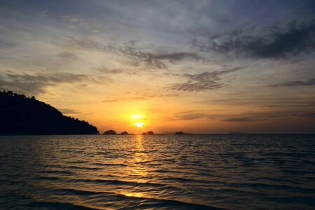 sea sunsetの写真素材