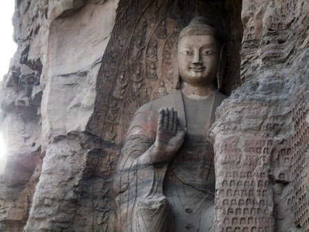 Buddha statue at Shan Xiの写真素材