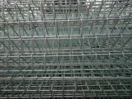 Closeup of metal fenceの素材