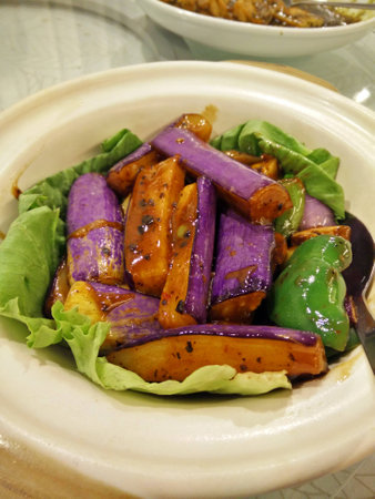 Claypot Brinjalの写真素材