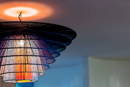 Ceiling lights colorful.の写真素材