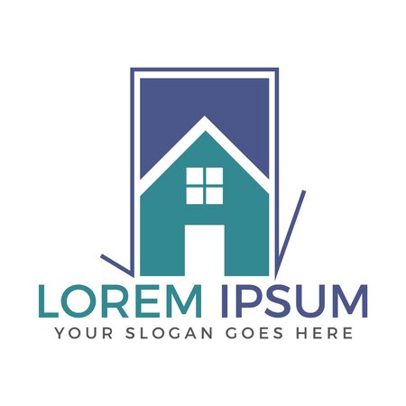 Home vector logo design.のイラスト素材