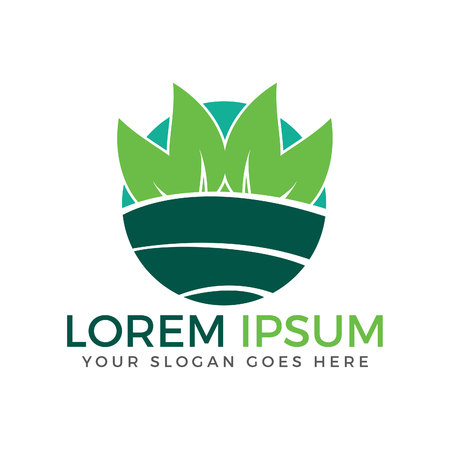 Nature landscape logo design.のイラスト素材