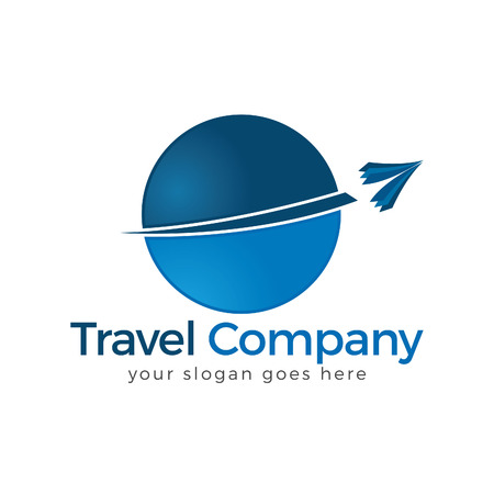 Travel Logo. Travel agency adventure creative sign.のイラスト素材