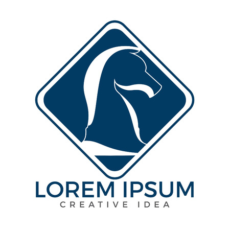 Chess logo for club or school. Sports and tournaments logo sign.のイラスト素材