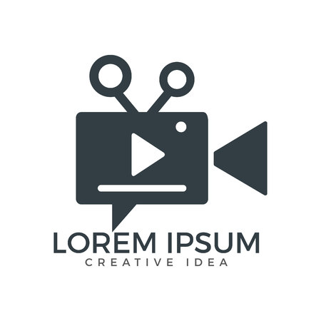 Cam Chat Logo Design.のイラスト素材