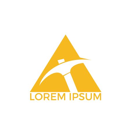 Mining Logo Design. Mining industry logo design template.のイラスト素材