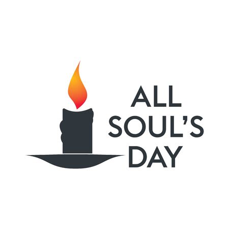 All souls day type vector design. Vector illustration of a Background for All Soul's Day.のイラスト素材