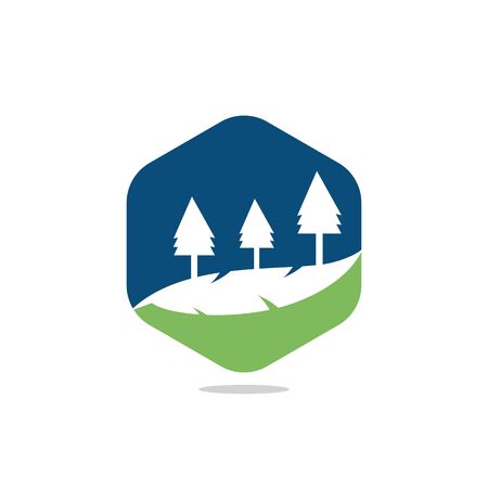 Tree  in Circle Shape. Nature Landscape  Design.のイラスト素材