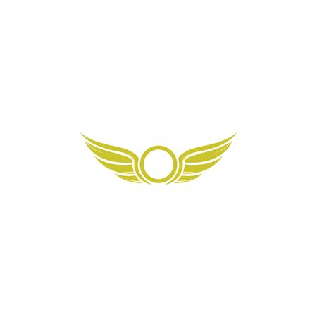Wings logo vector design. Aviation logo concept.のイラスト素材