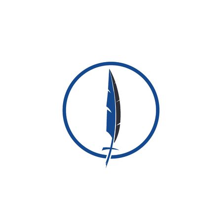 Feather christian cross logo design. Christian church logo concept.のイラスト素材