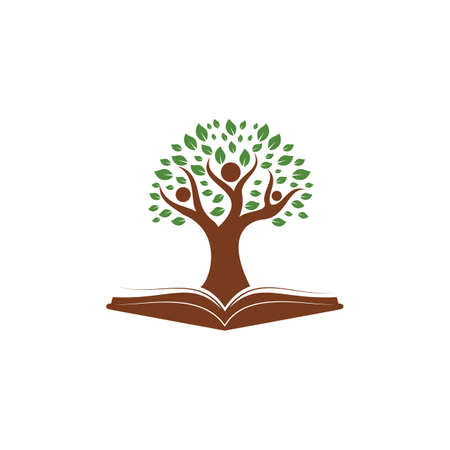 Human tree design. Leader education design.のイラスト素材