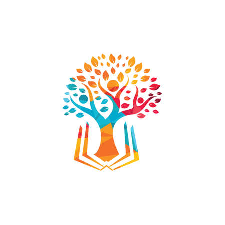 Human tree design. Leader education design.のイラスト素材