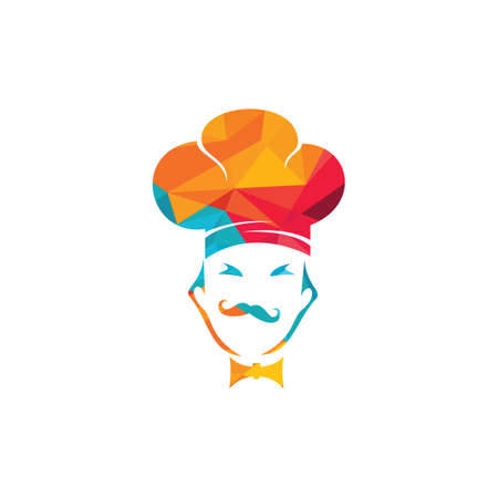 Chef vector logo design. Cooking and restaurant logo concept.のイラスト素材