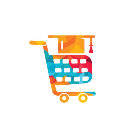 Student shop vector logo template. Suitable for education.のイラスト素材