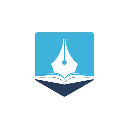 Book pen vector icon design.のイラスト素材