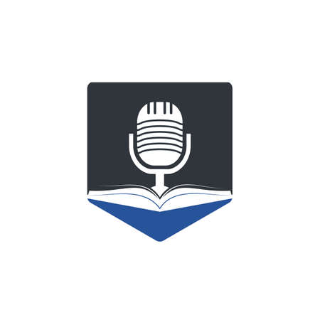 Podcast book vector icon design. Education podcast icon concept.のイラスト素材
