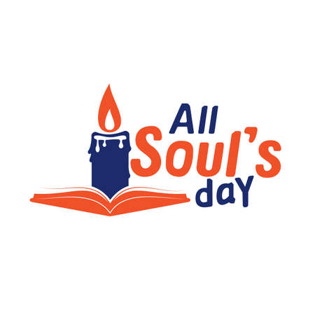 All souls day type vector design. Vector illustration of a Background for All Soul's Day.のイラスト素材
