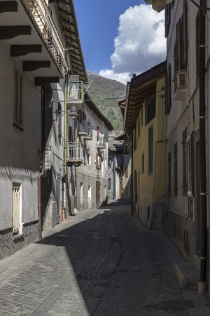 Old town historic center of Bardonecchiaの写真素材