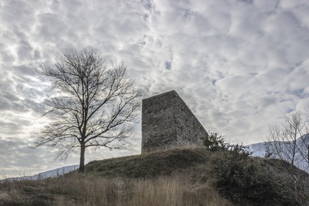 Castlas in Borgone, val di susaの写真素材