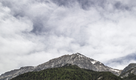 The mountains of Cesana in Val di Susaの写真素材