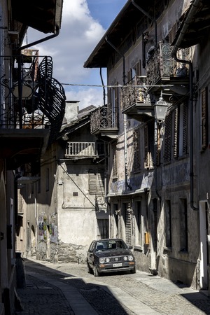 Salbertrand in Valsusa valleyのeditorial素材