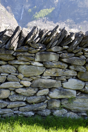 Texture of the stone wallの写真素材