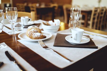 Breakfast at the barの写真素材