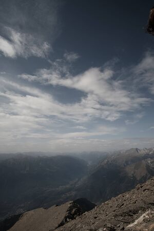 Trekking on the Rocciamelone mountain in valsusa