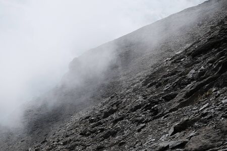Trekking on the Rocciamelone mountain in valsusaの写真素材