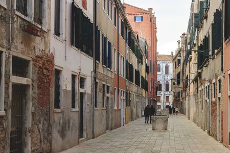 Tourism and visiting Venezia in Italy during Carnevaleの写真素材