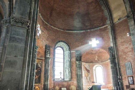 Visiting Sacra di San Michele in Valsusa Piedmontのeditorial素材