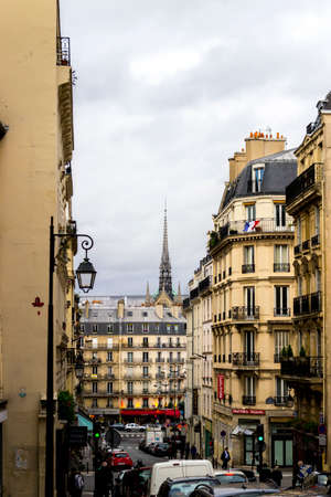 Landmark and street photo of Paris journeyのeditorial素材