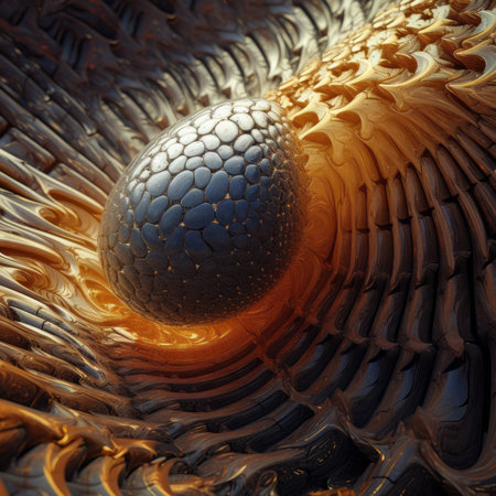 3d illustration of abstract organic composition,digital art works. Computer generated graphics.の素材