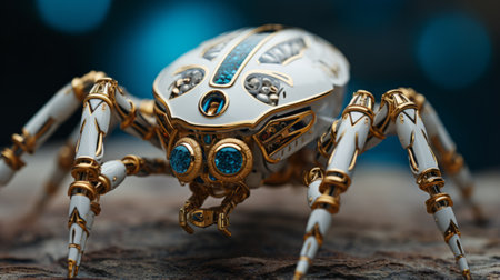 3D Illustration of a Fantasy Spiders. 3D Render.の素材