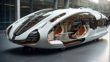 Frankfurt International Motor Show (IAA) is the world's largest trade show.の素材