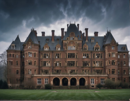 Castle in London, United Kingdom. Vintage style toned pictureの素材