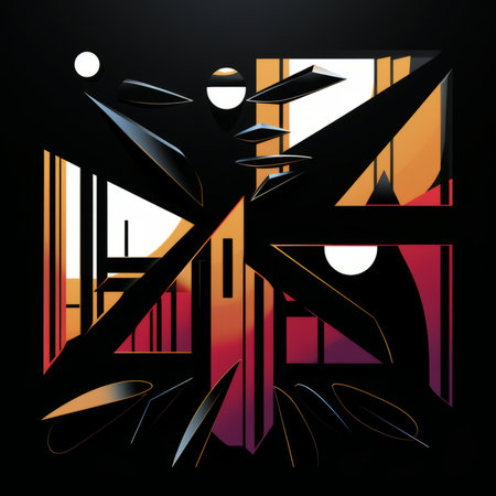 Abstract background with geometric elements. Vector illustration.の素材